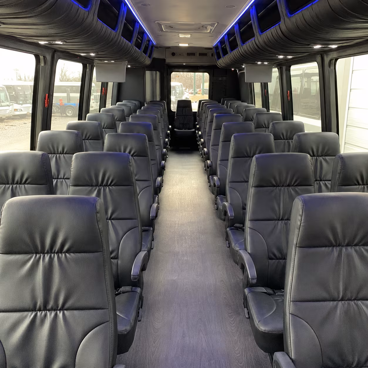 25 passenger minibus inside