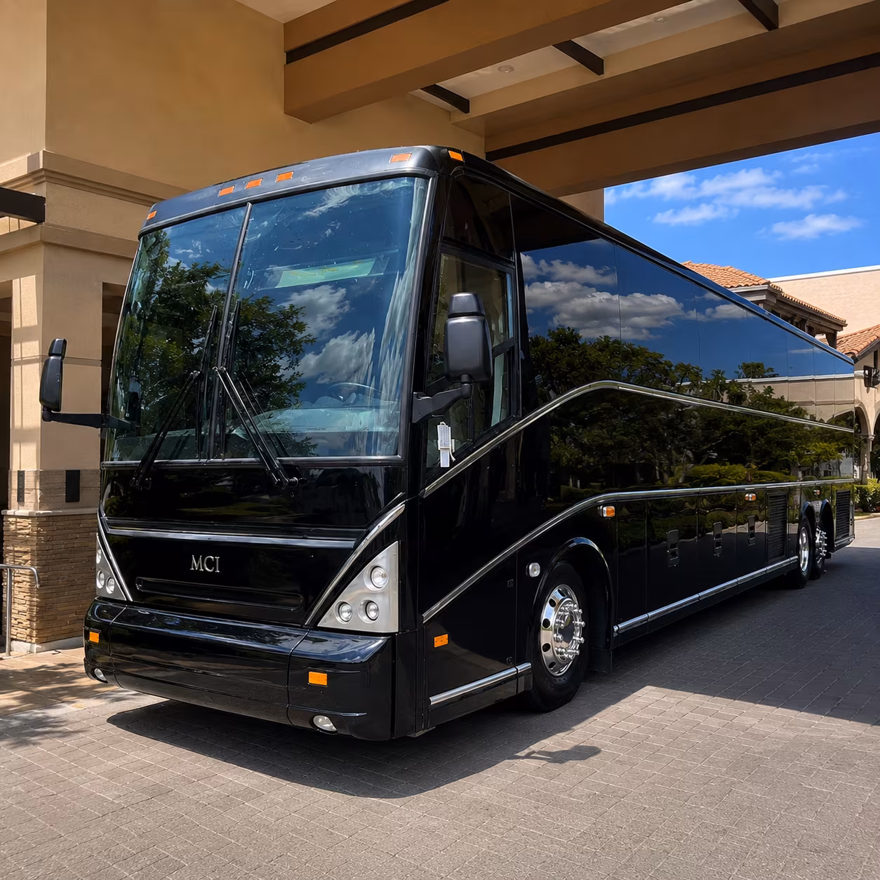 party buses built for bachelorette wine tours along rancho california road